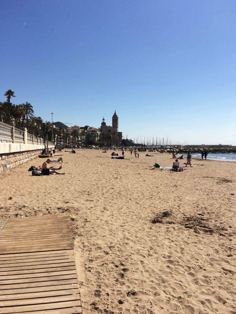 Strand von Sitges - Studienfahrt Barcelona