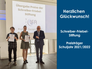 Preisträger der Schreiber-Friebel-Stiftung Schuljahr 2021/2022