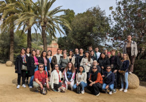 Gruppenfoto der Studienfahrt nach Barcelona